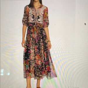 Johnny Was Mazzy Shirtdress, Large, NWT